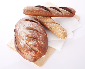 Different bread. Food background.