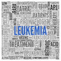 LEUKEMIA Concept Word Tag Cloud Design