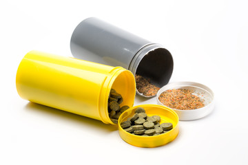 Dried aquarium fish food