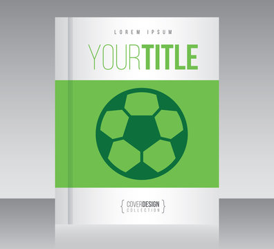 Cover design vector template, minimal style