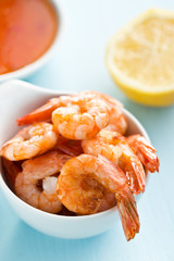 grilled prawns