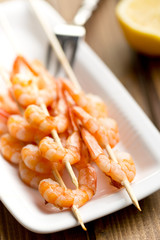 grilled prawns