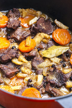 mutton meat with vegetables