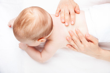 Infant back massage