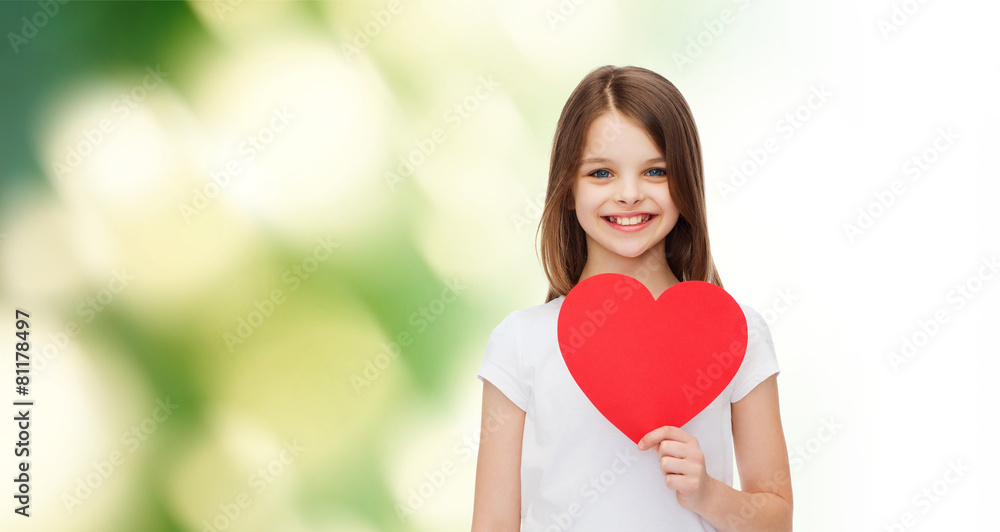 Canvas Prints beautiful little girl sitting at table