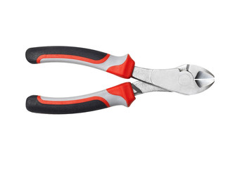 Pliers on white background