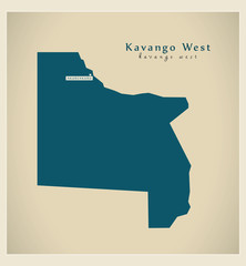 Modern Map - Kavango West NA