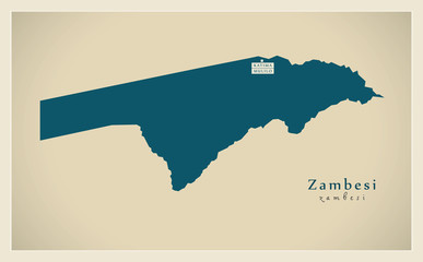 Modern Map - Zambesi NA