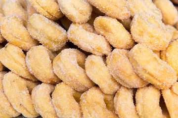 sugared donuts texture