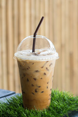 ice coffee closeup