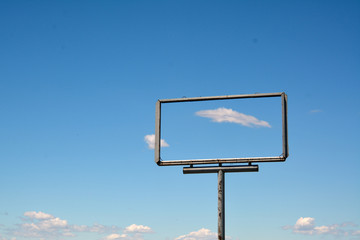 frame of a billboard empty for your advertising