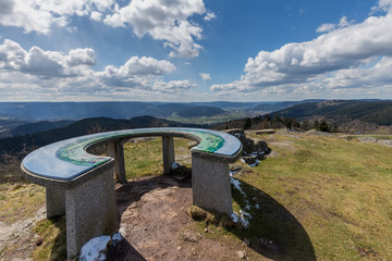 table d'orientation des Vosges