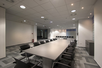 Conference room in new office building