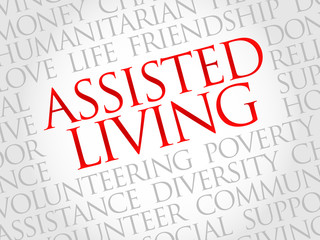 Assisted Living word cloud concept