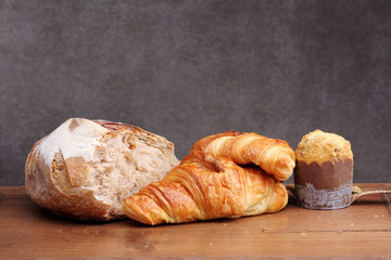 sour dough bread croissant muffin