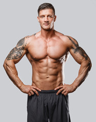 Fototapeta premium Male with great body anatomy