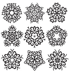 Calligraphic decorative elements