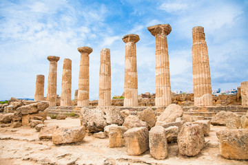 Ercole temple in Agrigento, Sicily.