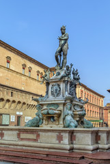 Fototapeta na wymiar Fountain of Neptune, Bologna