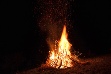 feuer, brennen, lagerfeuer