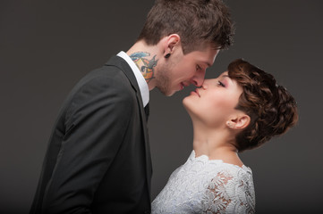 Wedding photo session in the Studio