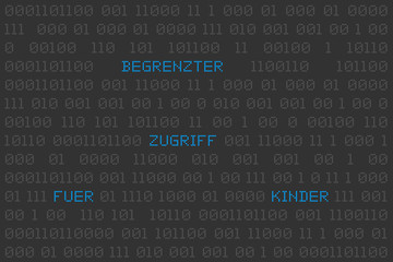 Fototapeta premium Begrenzter Zugriff für Kinder
