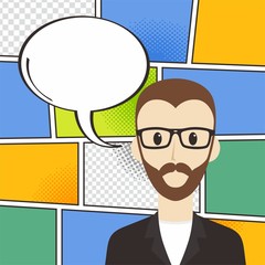 comic book cartoon template