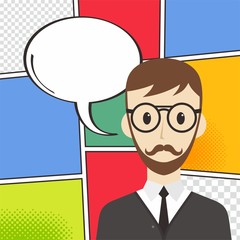 comic book cartoon template