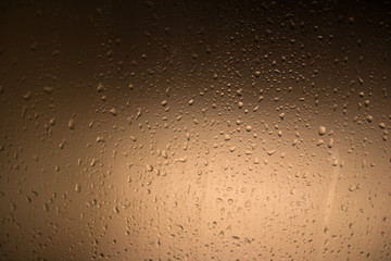 Water drops on glass background