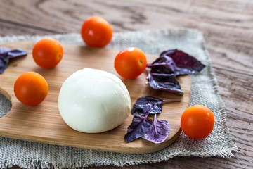 Mozzarella with tomatoes