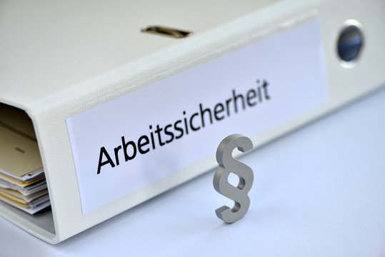 Arbeitssicherheit, Arbeitsschutz, Paragraph, Unfallverh&uuml;tung