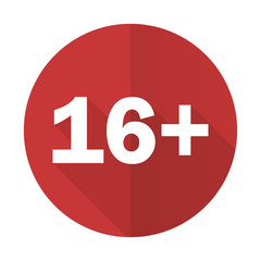 Obraz premium adults red flat icon