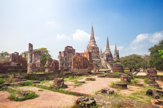 Wat Phrasisanpetch in the Ayutthaya Historical Park