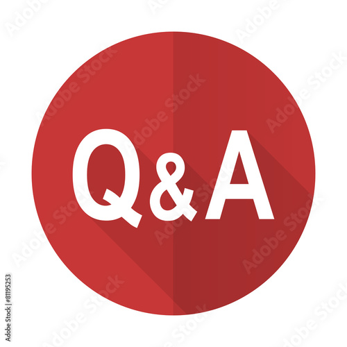 "question answer red flat icon" Stock photo and royalty-free images on