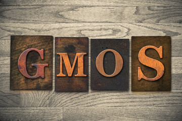 Naklejka premium GMOs Wooden Letterpress Theme