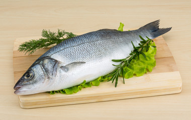 Raw seabass