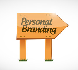 personal branding wood sign illustration