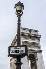 Arc de Triomphe de l'Etoile on Charles de Gaulle Place, Paris