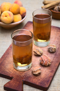 Bolivian drink called Mocochinchi made of dried peeled peach