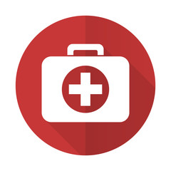 first aid red flat icon hospital red flat icon