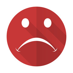 cry red flat icon