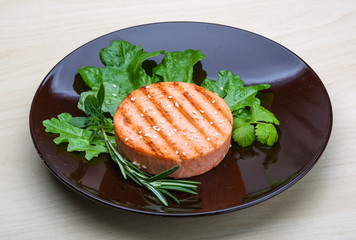 Salmon burger cutlet