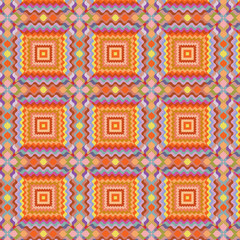Seamless pattern made of colorful mosaic, Tile ornament template