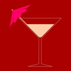 Martini Glass - Illustration