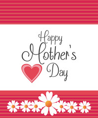 Happy mothers day card design.