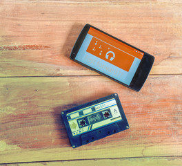concept of difference technology , two color tone