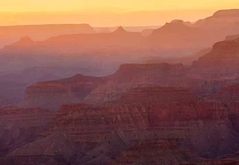 Poster Canyon Coucher du soleil du Grand Canyon, Arizona
