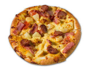 Pizza isolated on white background