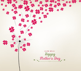 Dandelion hearts Greeting Card. Mothers day