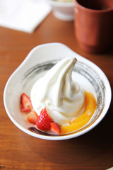 soft Cream with fruit